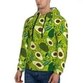 thumbnail image 2 of Hoodies for Men - Cute Avocado Blue Leaves Long Sleeve Comfrt Men'S Fashion Hoodies & Sweatshirts, Sweatshirts for Men Hoodies Pullover Clothing Clothes with Pouch, 2 of 7