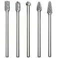 thumbnail image 5 of Fairmount Tools 5 Piece Long Shaft Rotary Carbide Cutter Files Burr Set with Storage Case, 5 of 7
