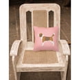 thumbnail image 4 of Carolines Treasures BB3610PW1818 Beagle Checkerboard Pink Fabric Decorative Pillow, 4 of 5