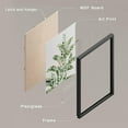 thumbnail image 4 of PixonSign Framed Wall Art, Green Pastel Forest Fern Leaf Posters, Set of 4 Collage Nature Garden Wall Decor Prints, Nature Wilderness Adhesive Canvas Wall Décor, Classic Artwork - 11"x14" Black, 4 of 5