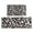 White And Black, variant on White and Blue Of Animal Print Kitchen Rugs Sets Of 2,Anti Fatigue Kitchen Mat Rugs Non Slip Washable,Decorative Kitchen Floor Mats for Kitchen,Sink,Laundry,17"x30" 17"x47"