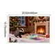 thumbnail image 3 of Seyotauo Christmas Decor 3D Stereoscopic Embroidery Carpet - 24 x16 inch Polyester Xmas Decor Indoor Outdoor, Absorbent Nonslip Dirt Proof Washable Foot Mat for Entryway Kitchen Bathroom Porch Patio, 3 of 6