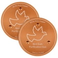 thumbnail image 2 of 2-Pack Copper Bird Bath Purification Disk 0.6mm Reinforced 99.99% Pure Copper Cleaning Disk with Triple-Point Support for Physical Safe Clean Water All-Season Universal Fit for Outdoor Birdbaths Bowl, 2 of 14