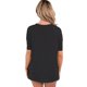 thumbnail image 5 of Blusa de verano informal con cuello de gargantilla de manga corta lisa para mujer S Salvador Top de las mujeres, 5 of 10