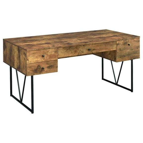 FurniFact Spacious Office Desk – Computer Desk with Drawers for Home or Work