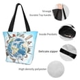 thumbnail image 5 of Kdxio World Travel Women Reusable Grocery Bags Foldable Ripstop,Reusable Shopping Bags for Shopping,Gym,Gift, 5 of 7