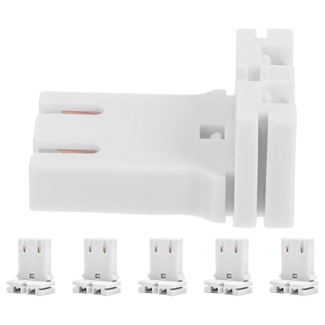 KAKOWELY Lamp Holder 6pcs Fluorescent Tube Light Socket Holder Tube Light Bracket For Home Office For Led Tube Conversion Lamp Holder Base1.57"X1.18"X0.71"