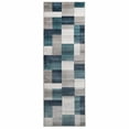 thumbnail image 2 of BNM Plush Geometric Indoor Runner Rug, Rivulet, 2' 7" x 8', 2 of 5