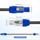 thumbnail image 2 of Cable de Extensión de Alimentación de 3 Pines para Cabezal Móvil de Luz de Escenario con Pantalla LED, Cable de Alimentación para Efectos de Iluminación de Escenario., 2 of 5