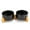 Black, variant on SPUNKYJUNKY Ceramic Dog and Cat Bowl Set with Wooden Stand Non-Slip Matte Glaze Weighted Food Water Set for Cat Medium Dog 13.5 OZ,Grey