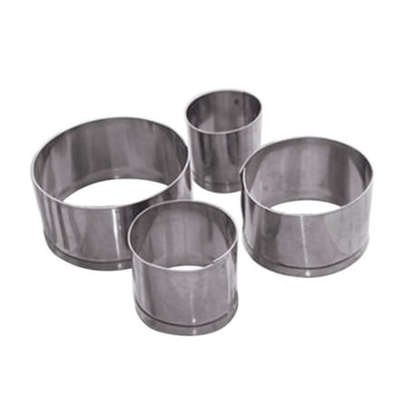 Stainless Steel Semi Circle - Joyfeel Clearance 4pcs Stainless Steel Round Circle Cookie Fondant Cake Mould Cutter