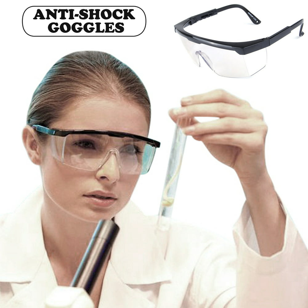 2pcs Work Wear Safety Glasses Lab Glasses Anti Splash Dust Fog Eyewear ...