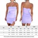 thumbnail image 2 of Vestido Tubo Superior Vestido ajustado para mujer Mini vestido sexy asimétrico Slim Fit Traje de fiesta sin espalda Kuymtek Púrpura L para Mujer, 2 of 5