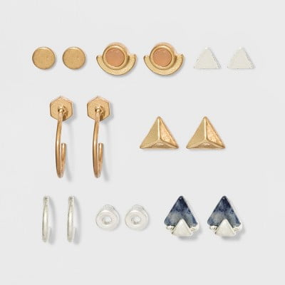 universal thread gold earrings