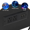 thumbnail image 5 of Uforic 40-50 Gallon Aquarium Stand with LED Light, Power Outlets & 3-Tier Storage, Black Metal, 5 of 9