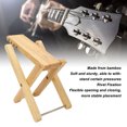 thumbnail image 4 of Guitar Footstool, Bamboo Foldable Guitar Foot Stool  For Practice, 4 of 8
