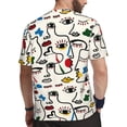 thumbnail image 2 of Wukai Aabstract Eyes Print Men's Short-Sleeved Mesh T-Shirt,Quick-Dry Short Sleeve Workout T-Shirt-X-Large, 2 of 8