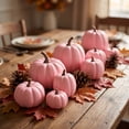 thumbnail image 4 of Mskk Halloween Artificial Foam Pumpkin 7Pcs Set, Multi-Size Fake Pumpkins Decoration, Multi-Color Simulation Pumpkin Ornaments For Halloween Thanksgiving Fall Home Table Decor, 4 of 7