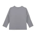 thumbnail image 2 of TQWQT Girls Long Sleeve Shirts Gray Plain Shirts Trendy Size 10-12 Cute Shirt Kids Crew Neck Tshirts Girls Tops Tween Girls Clothes 3-4 Years, 2 of 6