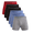 Blue Pack, variant on George Men's Cotton Blend Stretch Boxer Briefs, 6-Pack, Sizes S-2XL