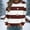 01 Brown, variant on YueHuiYing Women's Fashion Round Neck Regular Unstructured Print Loose Long Sleeve Top Sweatshirt