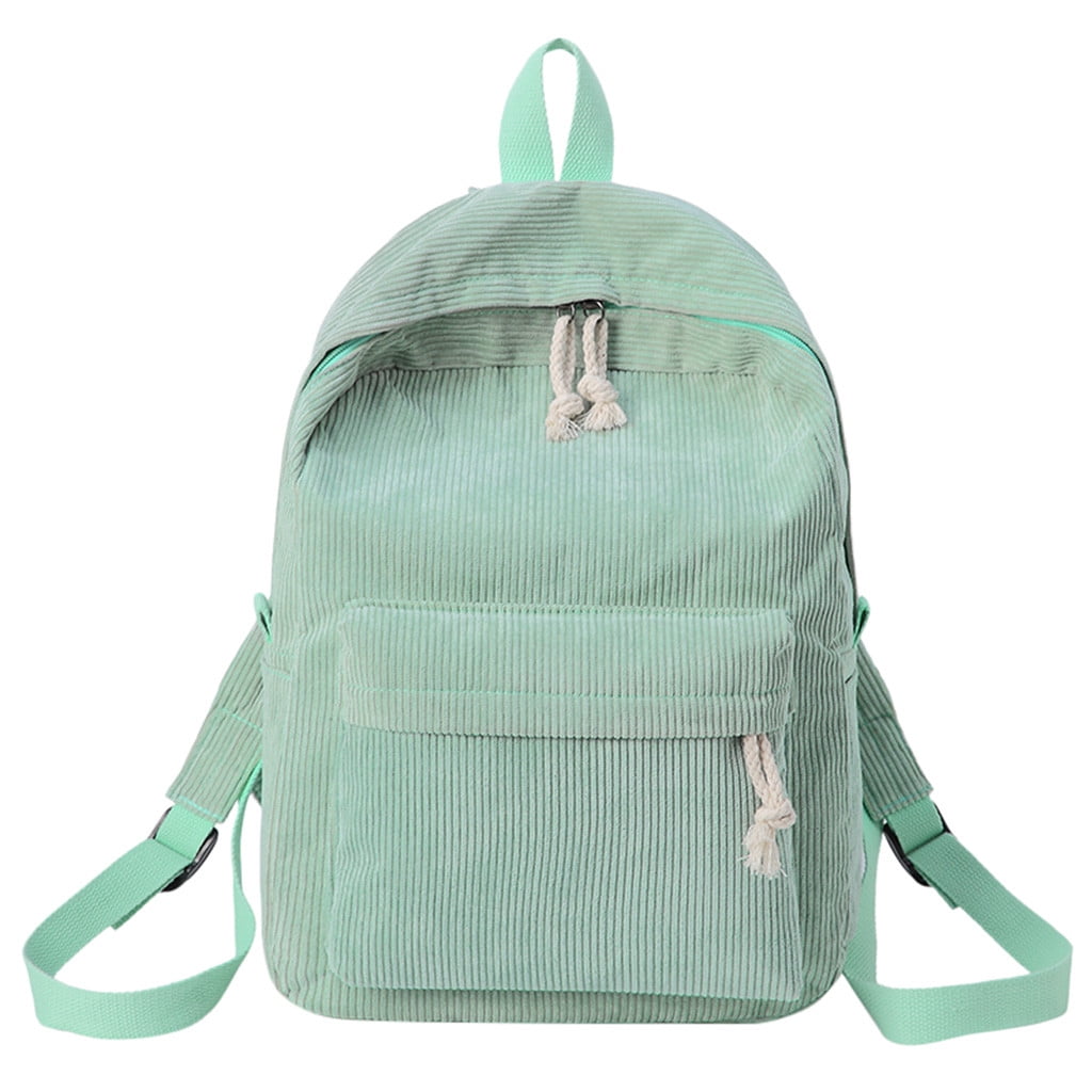 zttd women's student shoulder corduroy fashion casual backpack bag ...