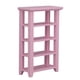thumbnail image 2 of Soporte de flores para casa de muñecas a escala 1:12, estantería en miniatura de madera de 4 capas, decoración de muebles, color rosa, 2 of 9