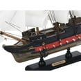 thumbnail image 6 of Handcrafted Model Ships PLIM12-BP-W-BlackFalcon 9 x 2 x 12 in. Wooden Captain Kidds Black Falcon White Sails Limited Model Pirate Ship, 6 of 8