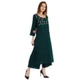 thumbnail image 6 of Bimba Women Ethnic Kurti Set A-Line Embroidery Kurta With Palazzo Pant Indian Festive Wear, 6 of 7