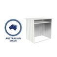 thumbnail image 6 of Absco Woodstore 4' x 2.5' x 3.7 Metal Storage Shed - Surfmist, 6 of 11