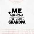thumbnail image 4 of Inktastic Me Plus Grandma Equals One Broke Grandpa Girls Baby Dress, 4 of 5