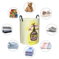 thumbnail image 6 of XMXT Collapsible Laundry Basket, Wine Bottle Creative Patterns Waterproof Laundry Hamper, 62L Yellow, 6 of 8