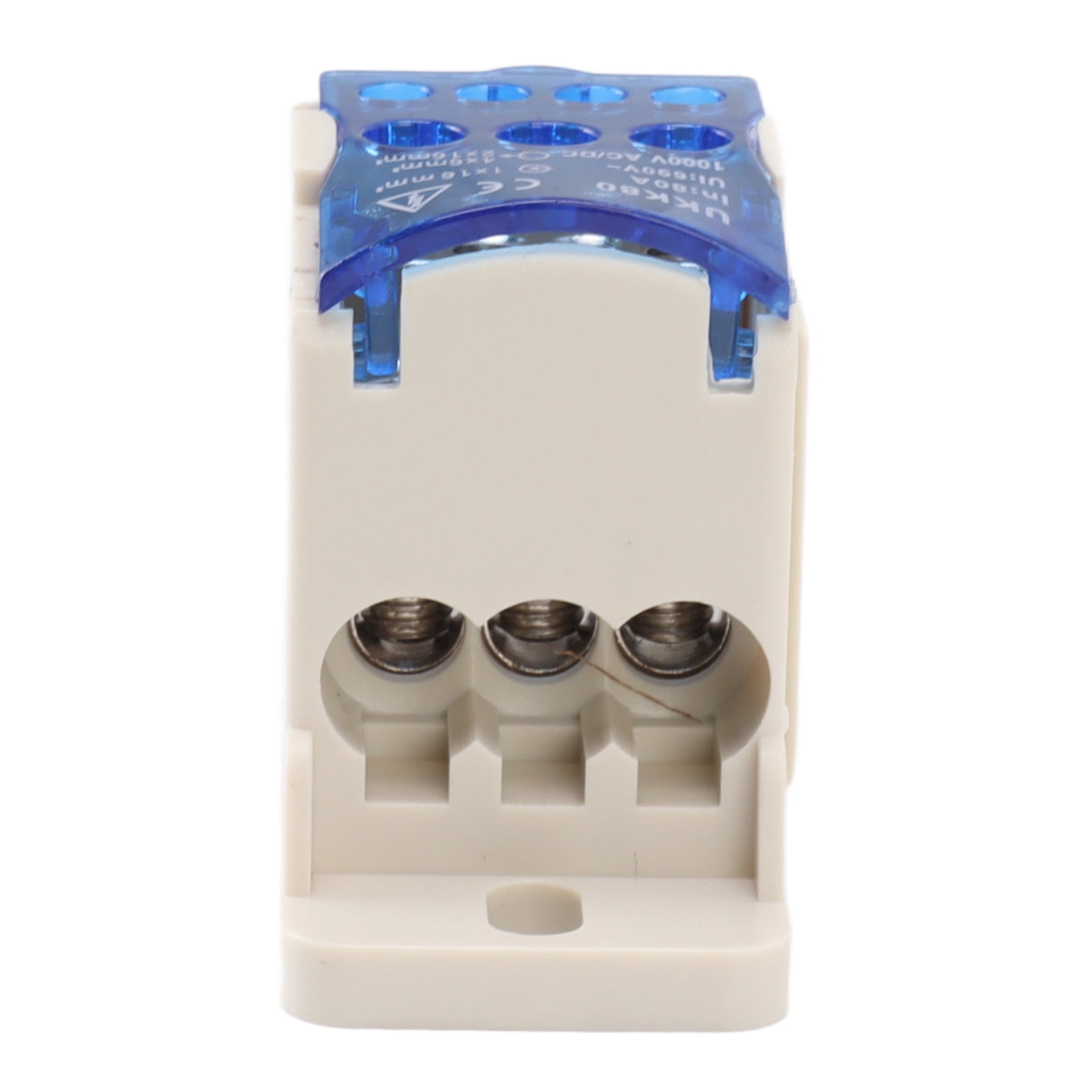 Junction Box, Distribution Box AC DC 1000V 80A Flame Retardant PC Shell Copper Conductor  For Electrical Cabinets