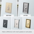 thumbnail image 6 of Franklin Brass W35276-PW-C Classic Beadboard Quad Decorator Wall Plate, Switch Plate & Cover - Pure White, 6 of 10