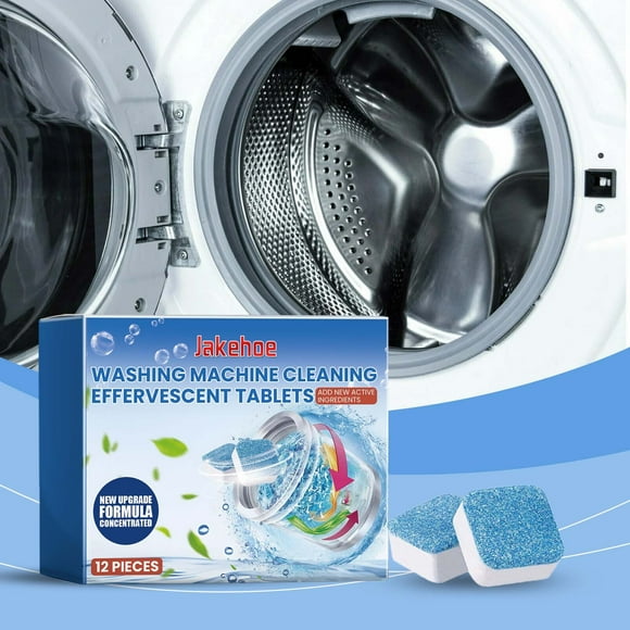 Tyidzon Washing Machine Cleaner 12 Pack, Cleaning Washer Cleaner Tablets for HE Front Load & Top Load Washer
