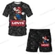 thumbnail image 3 of Nueva camiseta de dibujos animados japoneses de Sonic, camiseta para niños, camiseta y pantalones cortos, conjunto de dos piezas, camiseta linda de dibujos animados de verano para niños + pantalones d, 3 of 5