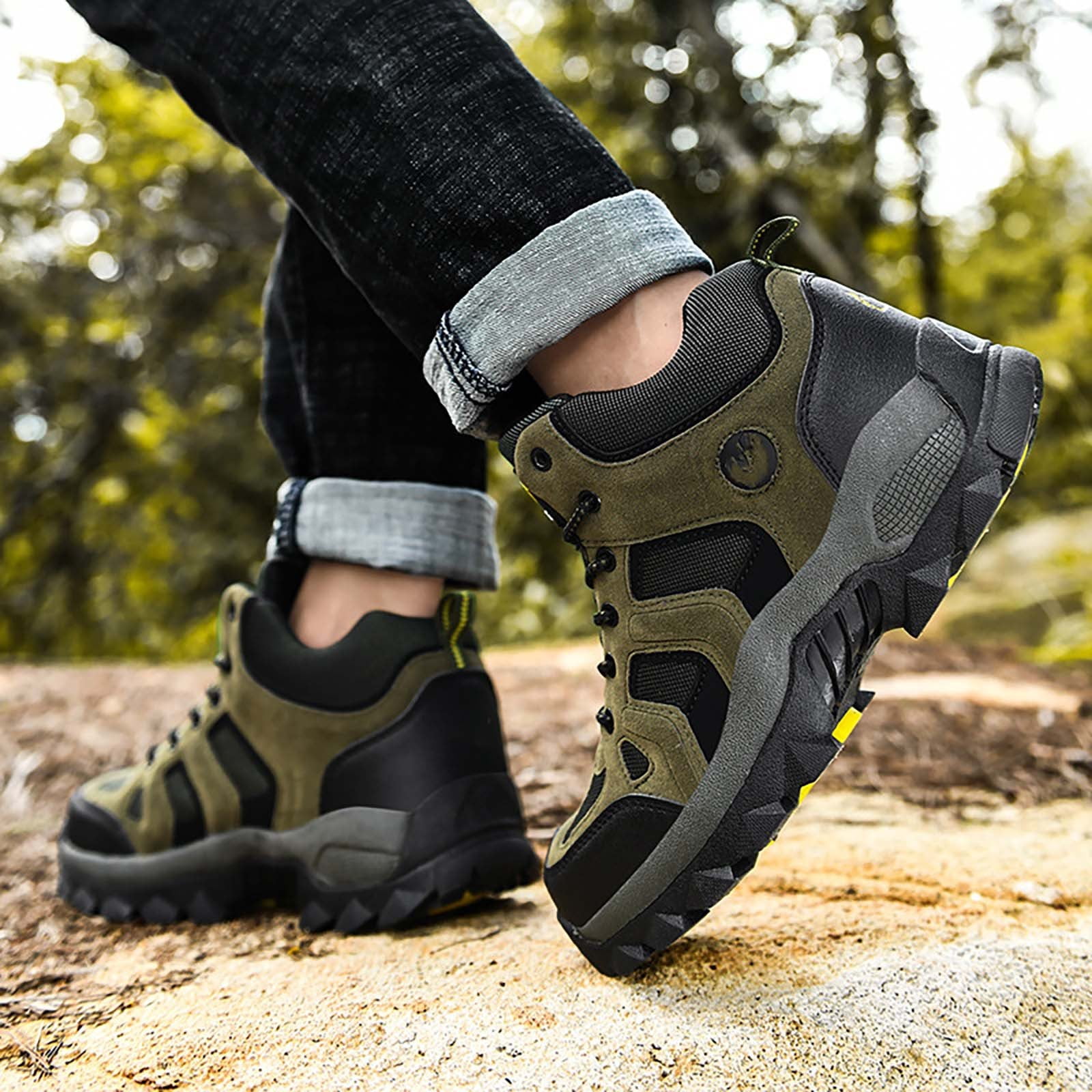 Win s Way Unisex Outdoor Hiking Shoes, Large Size Breathable Walking Sneakers for Couples