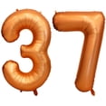 thumbnail image 1 of Globo numérico LVMOQIQIU 37 de color naranja y 73 globos de color naranja, 1 of 6