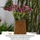 thumbnail image 4 of Ounissouiy Botella de flores de escritorio, cesta de almacenamiento de decoración de tejido de ratán a la moda, contenedor de jarrón hecho a Jardín y Patio Caqui 20 centímetros, 4 of 6