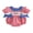 Red, variant on BemeyourBBs Newborn Baby Girl 4th of July Outfit Patriot Independence Day Clothes Summer Gingham Bubble Romper Flag Firework Embroidery Short Sleeve Plaid Bodysuit Playsuit Baby Fourth of July Outfit