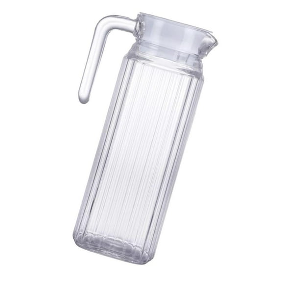 Jarra de agua con tapa Sunnimix Jarra para agua fría caliente té bebida Caldera Rayada 1100ml