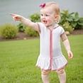 thumbnail image 2 of BemeyourBBs Toddler Terry Cloth Swim Cover Up Baby Boy Girl Swimsuit Wraps Short Sleeve Zipper Hooded Coverup Dress Towel Beach Bathing Suit Swimwear, 2 of 9