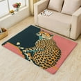 thumbnail image 1 of Leopard Area Rug,5x8 Carpet,Non Slip Washable Fuzzy Super Soft Easy Clean, Cheetah Rugs for Bedroom Living Room Dining Room, Cartoon Animal Rug Decorations, Low Pile Non Shedding Carpets 17&-189, 1 of 7