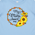 thumbnail image 4 of Inktastic My Mimi Loves Me with Sunflower Wreath Boys or Girls Baby T-Shirt, 4 of 5