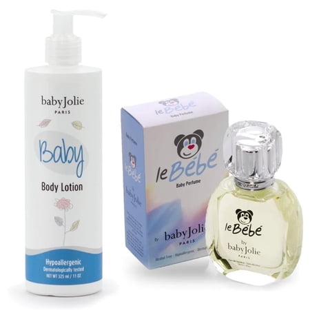Baby Jolie Body Lotion & Le Bebe Perfume Set, Baby Lotion 11oz + Fragrance 1.69oz