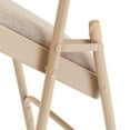 thumbnail image 6 of (Pack of 4) NPS 2200 Series Fabric Upholstered Double Hinge Premium Folding Chair, Caf Beige, 6 of 7