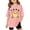 Pink, variant on Children Graphic T Shirt Casual Loose Fit Short Sleeve Tee With Print Comfortable Blend Top For Kids Toddler And Youth Rare Too Toddler Girl