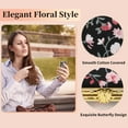 thumbnail image 3 of Espejo compacto para bolsos, espejo de bolsillo con flores, espejo cuadrado mini, espejo floral pequeño para bolso negro, 3 of 7
