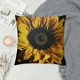 thumbnail image 2 of GOSMITH  Throw Pillow Covers Sunflower Yellow Black Sun Flowers Decor Pillowcases Square Hidden Zipper Home Cushion Decorative Pillowcase, 2 of 5