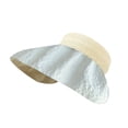 thumbnail image 1 of 58-60cm sombrero de circunferencia protector solar sombrero femenino de verano ala grande que cubre la cara seersucker sombrero de copa vacío sombrero de sol anti-ultravioleta, 1 of 6